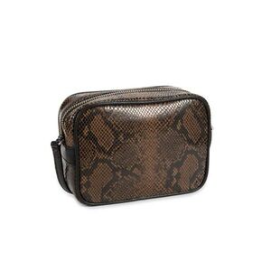 Zadig and Voltaire Brown and Black Snake Skin Crossbody with black strap